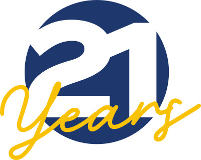 21 years badge 400px